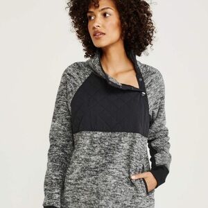 Abercrombie & Fitch Asymmetrical Snap Up Fleece Jacket
